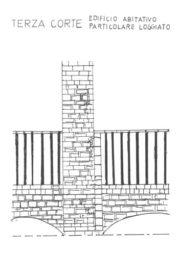 particolari terza corte loggiato